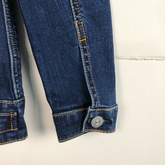 LuLaRoe Jaxon Denim Jean Jacket NWT Roses Embroidery XXS - Picture 4 of 8